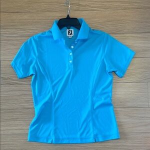EUC! FOOTJOY Vibrant Blue Women’s Golf Polo Sz Small